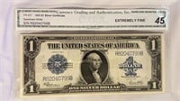 OF)1923 Certified Large size $1 Silver Certificate