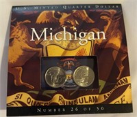 OF)  2004 Michigan U.S.quarter uncirculated set