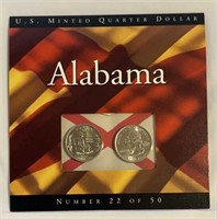 OF)  2003 Alabama U.S. quarter set. Uncirculated.