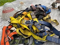 large lot of safety straps