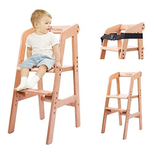 YOLEO High Chair Wooden for Toddlers Junior Childs