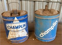 2 Champlin 5 Gallon Cans