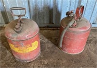 2 Vintage Gas Cans