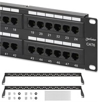 MANHATTAN 48-Port Network Patch Panel Cat-6 – 2U U