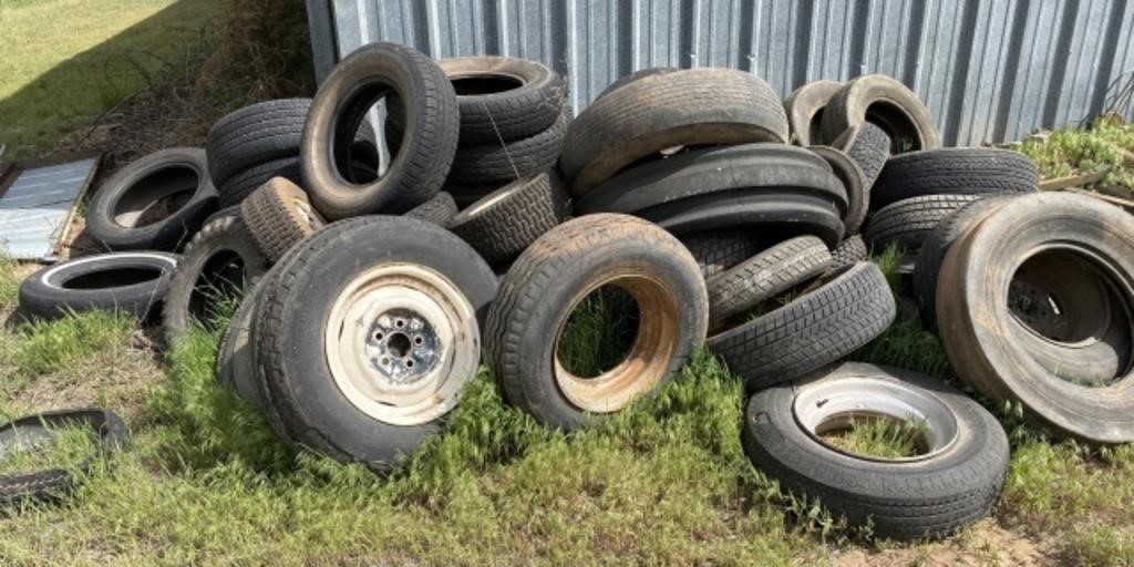 Large Lot of Used Tires