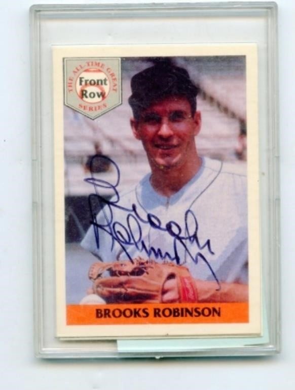 Brooks Robinson Auto 1992 Front Row All Time