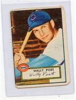 1952 Topps Baseball Card Wally Post Cincinnati