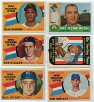 Lot Of 6 1960’s Topps Rookie Stars Cards