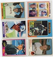 Lot Of 6 1970’s Rare Topps Baseball Cards