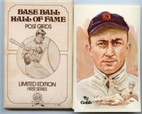 1980 Baseball Hall Of Fame Postcards First Series