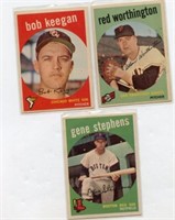 Lot Of 3 Rare Topps 1950’s Baseball Cards