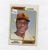 1974 Topps San Diego 250 Willie Mccovey
