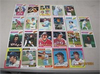 Lot Of 20 70’s Baseball Cards