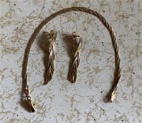 14K Gold Earring & Bracelet Set