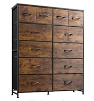 WLIVE Tall Dresser for Bedroom with 12 Drawers,