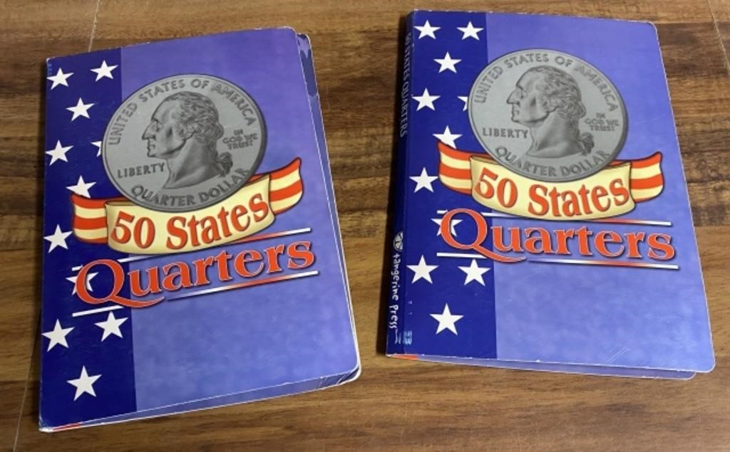 (2) 50 States Quarters Books,