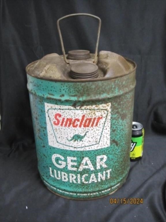 Sinclair Green Gear Lubricant 5 Gallon Oil Can