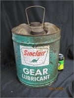 Sinclair Green Gear Lubricant 5 Gallon Oil Can