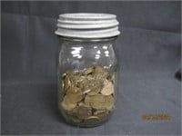 Jar Of Wheat Pennies