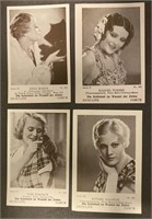 MOVIE STARS: 10 x SAMUN Trade Cards (1932)