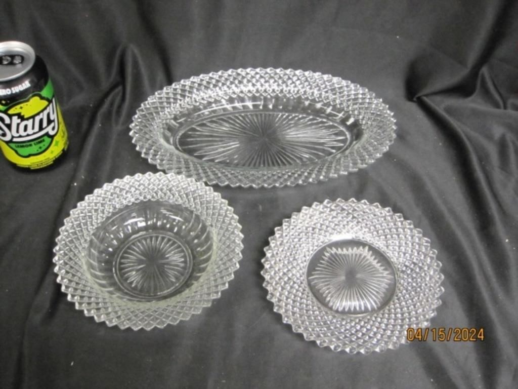 1930’s Hocking Glass Plates