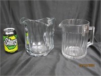 Heisey Water Pitcher Lot Of 2