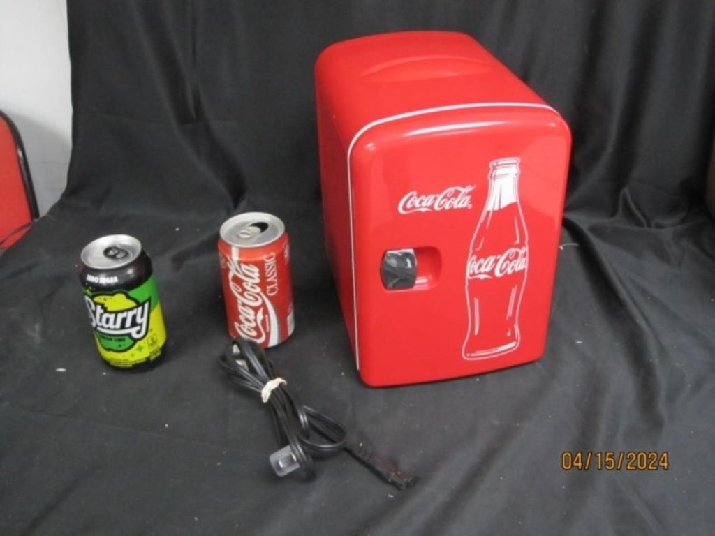 Vtg Coca Cola Refrigerator Works