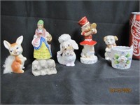 Lot Of Mini Ceramic Dog Figures