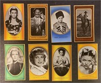 MOVIE STARS: 18 x INDUSTRIE Tobacco Cards (1936)