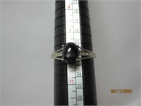 Sterling Ring S10 Black Onyx