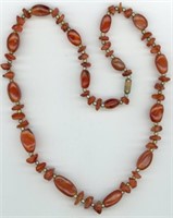 Necklace 24” Carnelian Bead