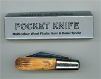 Barlow Bone Handle Pocket Knife 3.5”