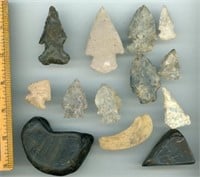 Ancient Arrowheads Points + Tools