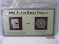 Silver Eagle Dollar 1986