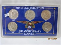 JFK Anniversary Coin Set Silver Clad