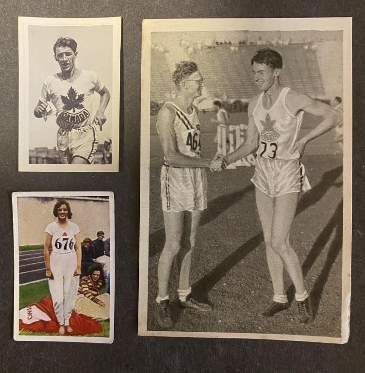 CANADIAN OLYMPIANS: Antique German Cards (1928)