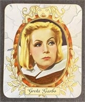 GRETA GARBO: Embossed GARBATY Tobacco Card