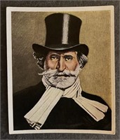 Composer, VERDI: Antique Tobacco Card (1934)