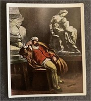MICHELANGELO: Antique Tobacco Card (1934)