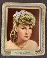 GRETA GARBO: Embossed Tobacco Card (1934)