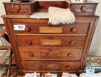 Antique Dresser, Knobs are in Drawer, Glove Boxes