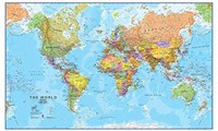**READ DESC** Maps International Giant World Map -