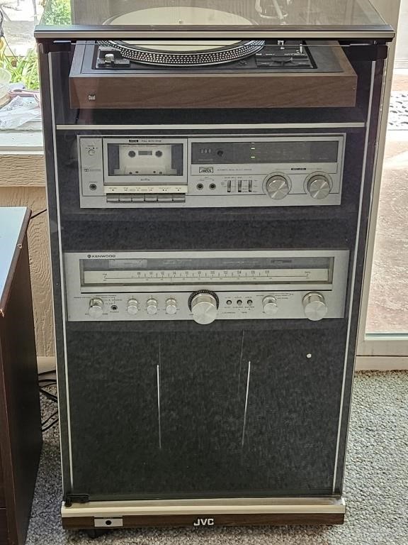 JVC Stereo Cabinet ONLY Components sold separately
