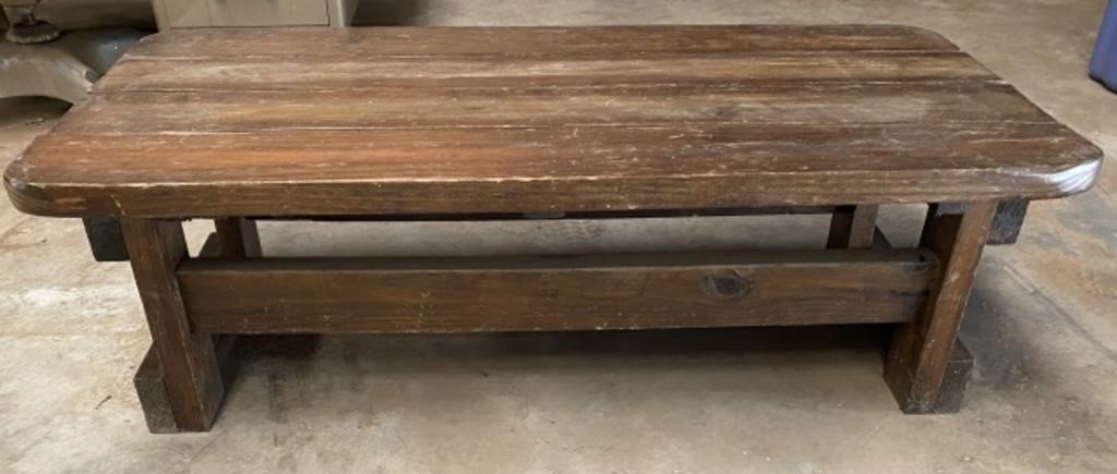Rustic Wooden Bench