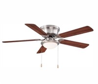 52 in. LED Indoor Brushed Nickel Ceiling Fan