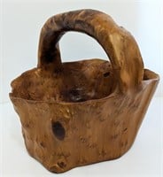 Burled Bowl with Handle