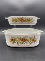 (2) Vintage Corning Ware Spice of Life