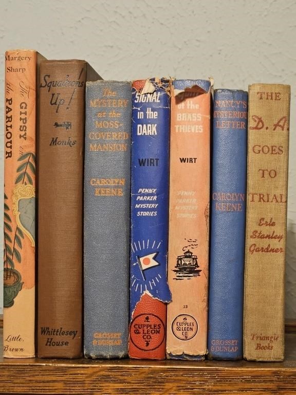 (7) Vintage 1940's Hardbound Books