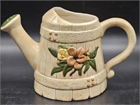 Farmhouse Barrel Style Pottery Watering Can
