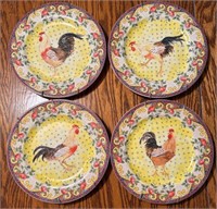 K - LOT OF 4 COLLECTIBLE ROOSTER PLATES (L62)